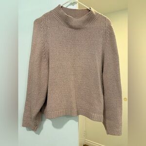 Old Navy light pink mock neck sweater